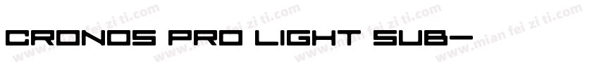 Cronos Pro Light Sub字体转换
